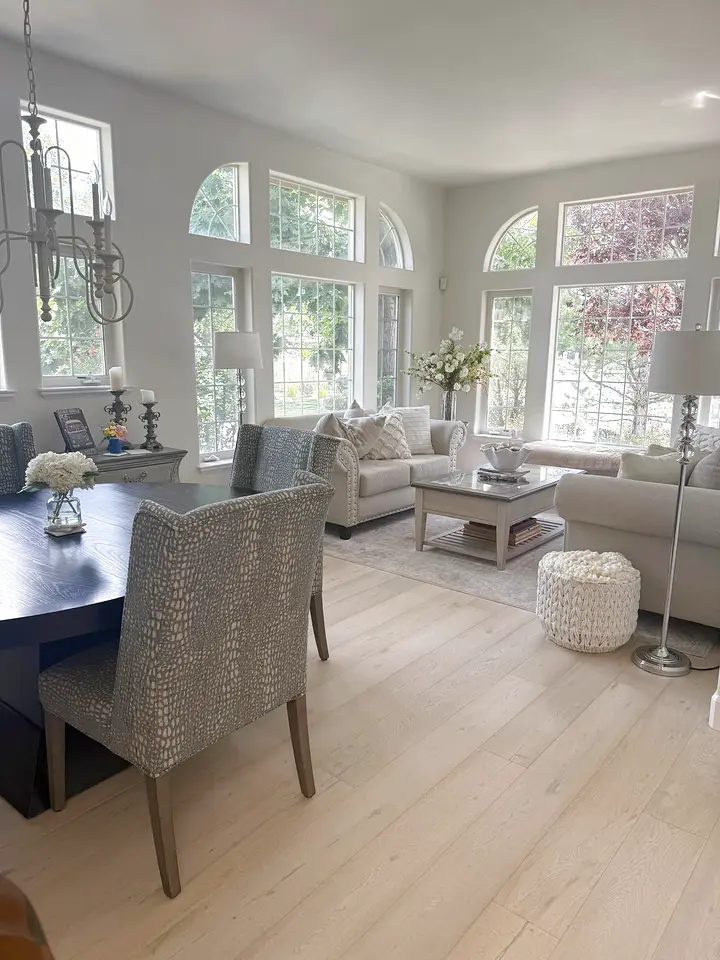 Kitchen island and counters cleaned in a Reno home